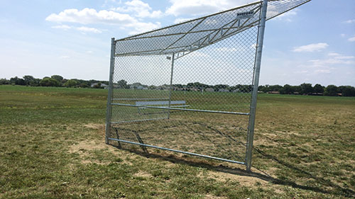 bedford fence commerical chainlink baseball field fence enclosures