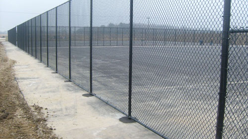 bedford fence commerical tennis court fence